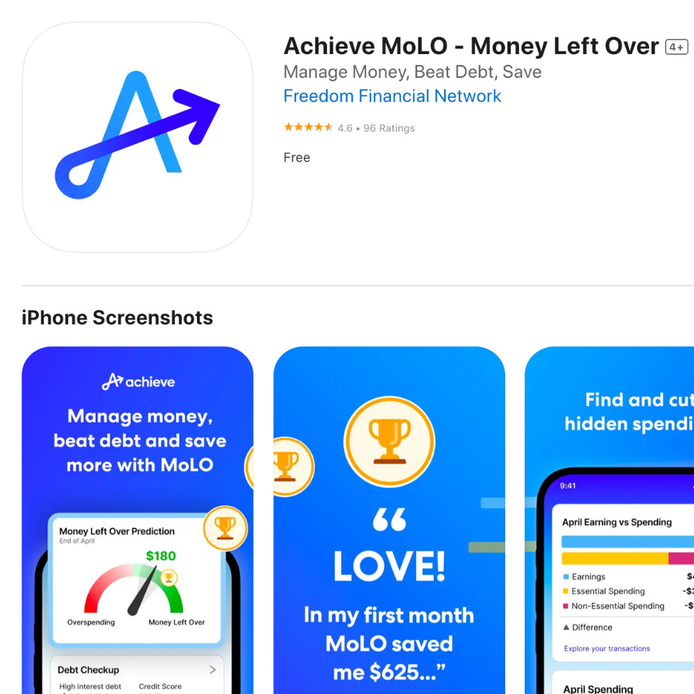 Achieve MoLO™ Money and Debt App